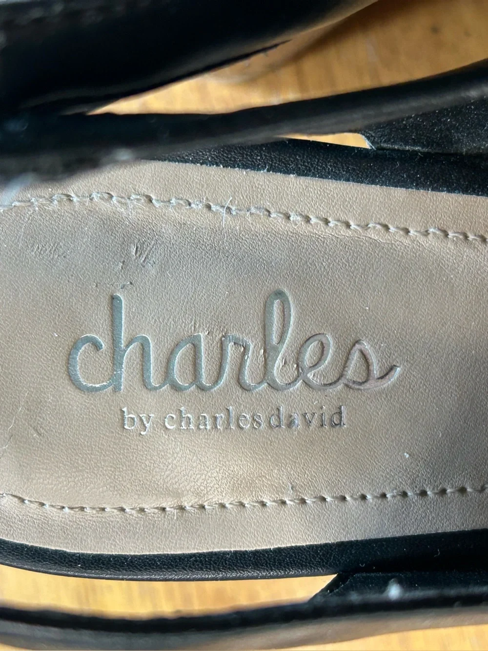Charles by Charles David Black Wedge Platform Sz 7